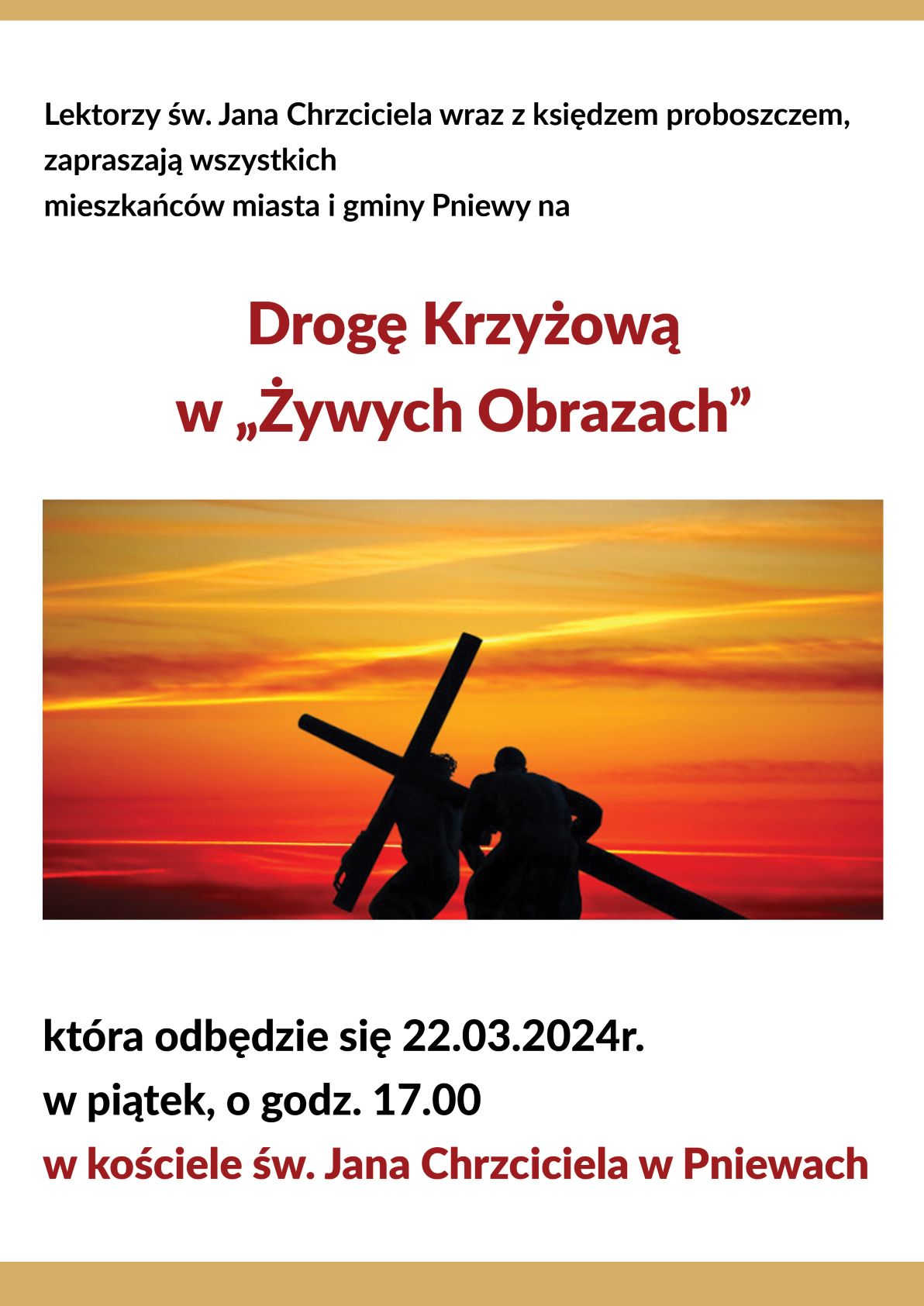 Droga Krzyżowa w&nbsp;"Żywych Obrazach"