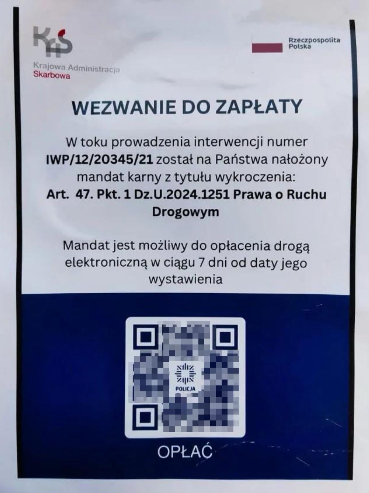 Uwaga na&nbsp;fałszywe wezwania do zapłaty