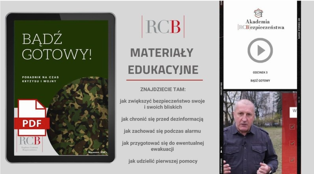 Bądź gotowy – poradnik na czas kryzysu i wojny – RCB 2022