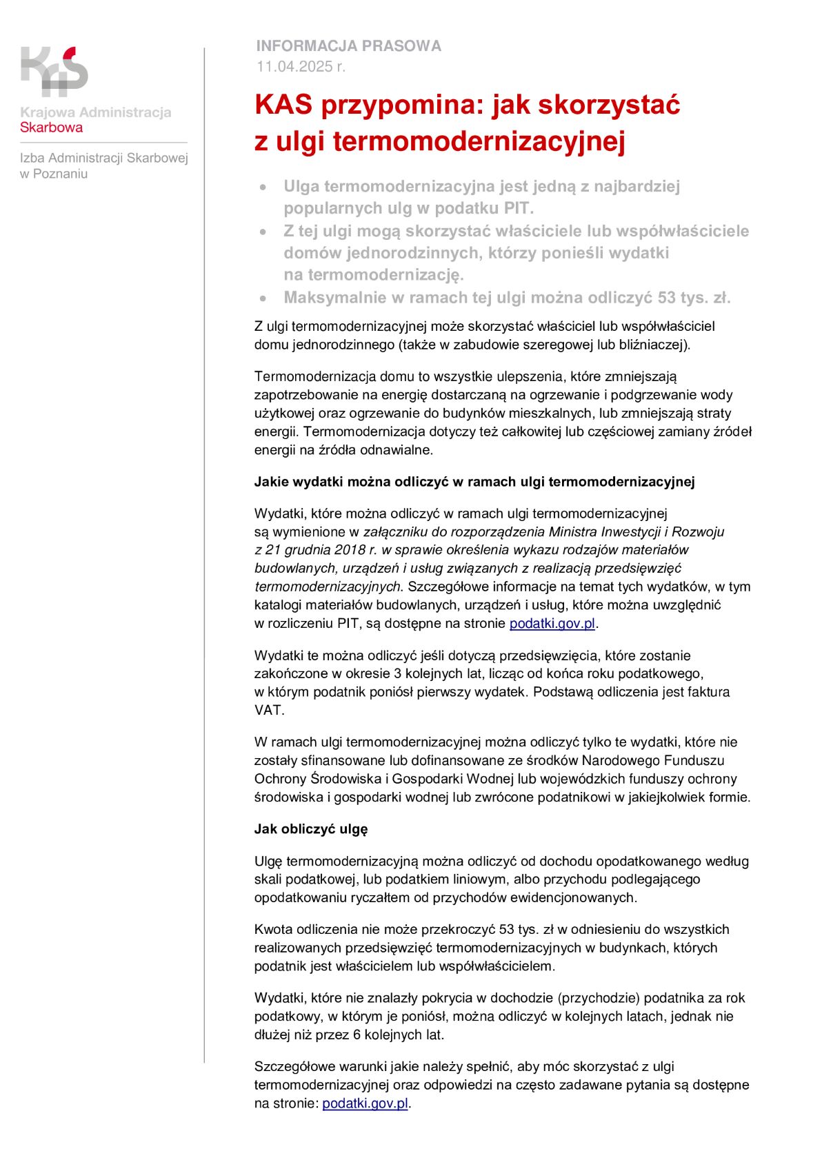 AS przypomina: jak skorzystać z ulgi termomodernizacyjnej