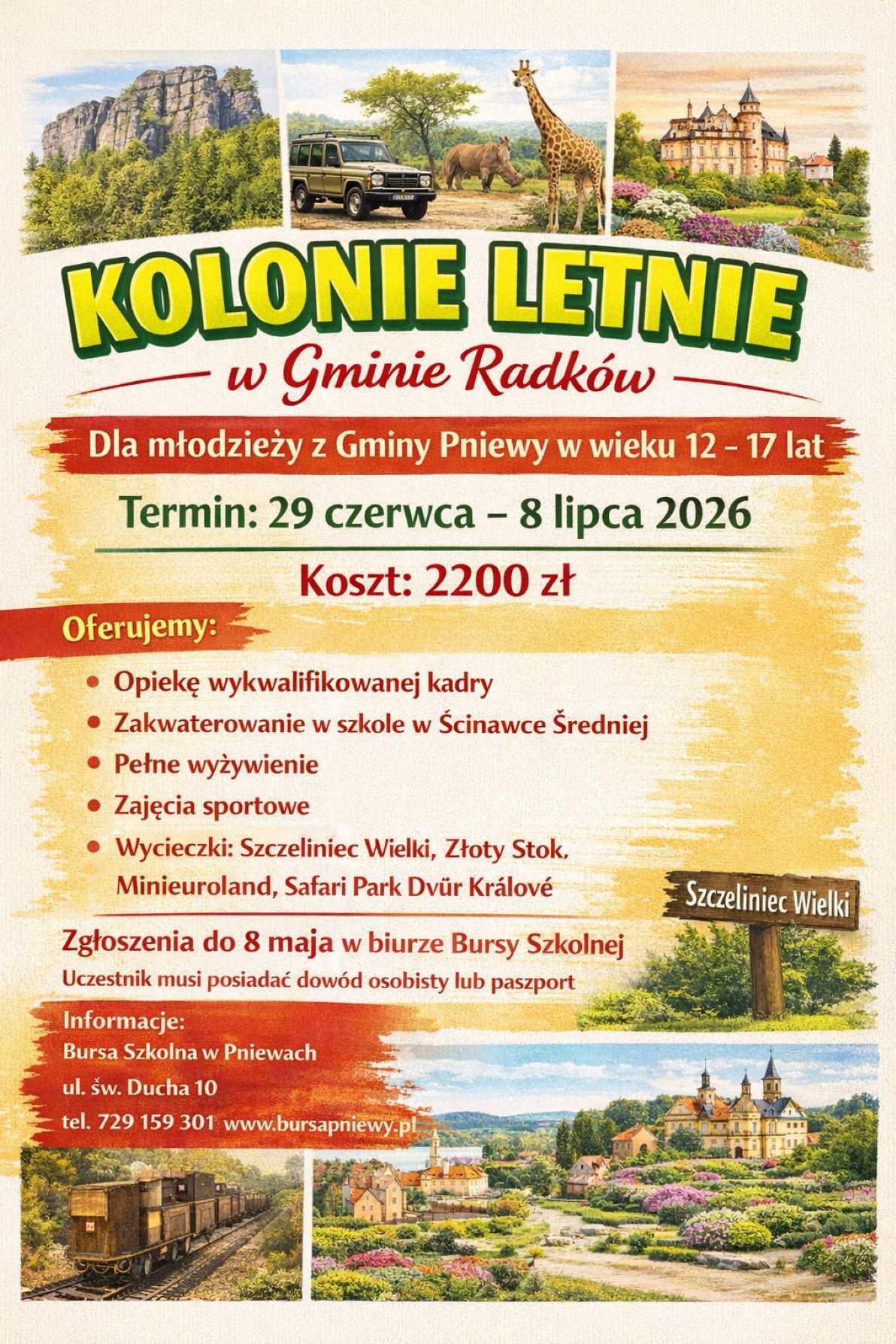 Kolonie letnie w&nbsp;Gminie Radk&oacute;w