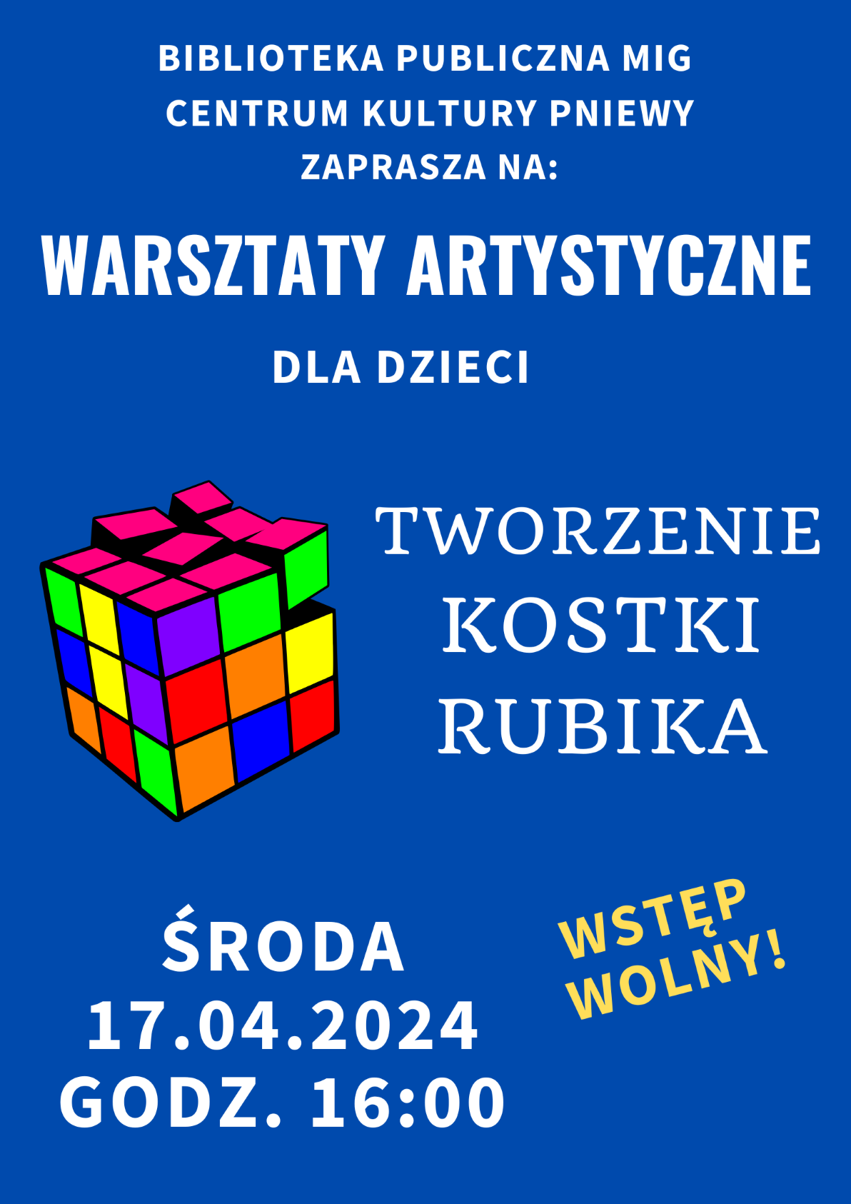 Plakat warsztaty