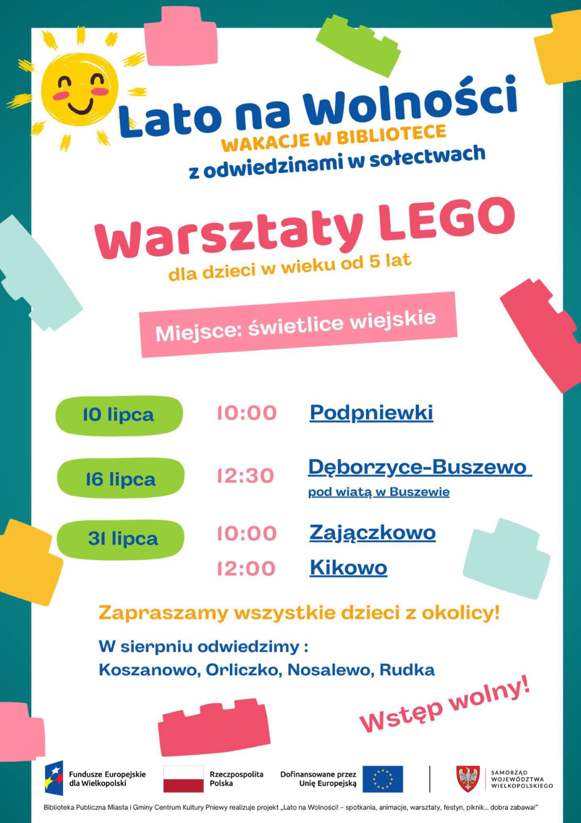 Warsztaty lego na&nbsp;sołectwach