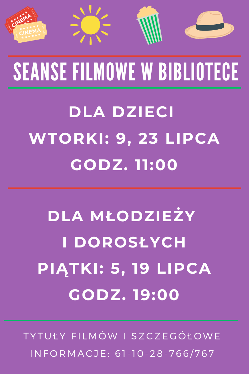 Seanse filmowe w lipcu