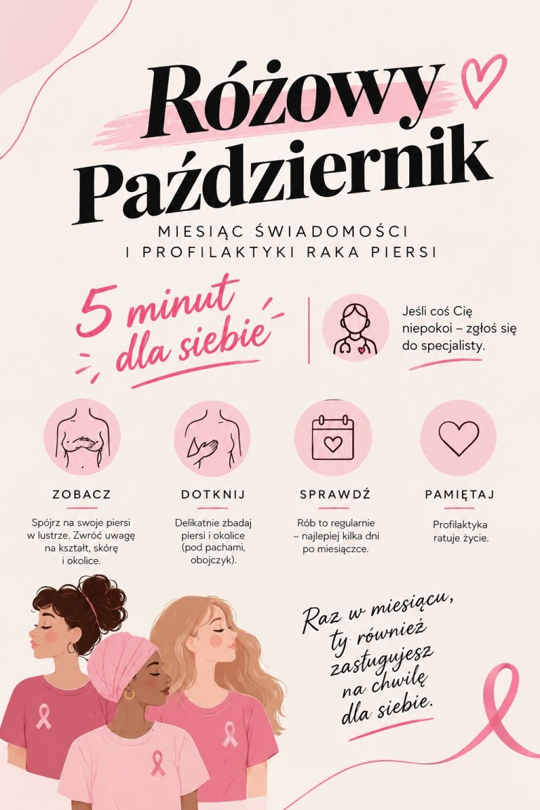plakat r&oacute;żowy październik