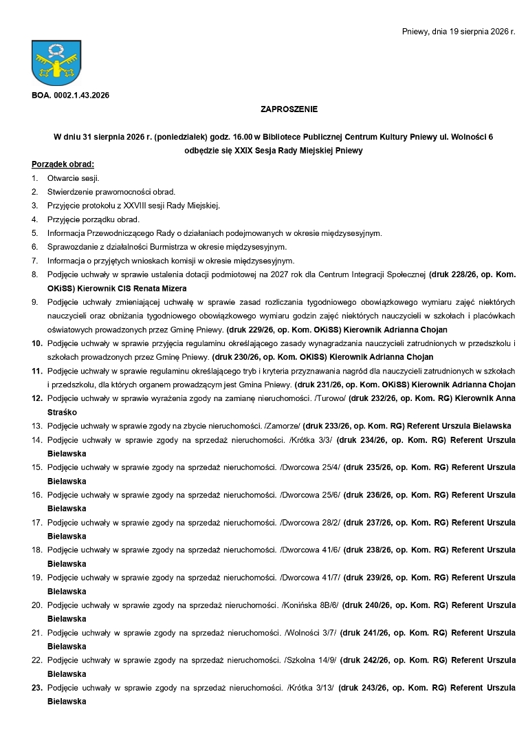 Program sesji