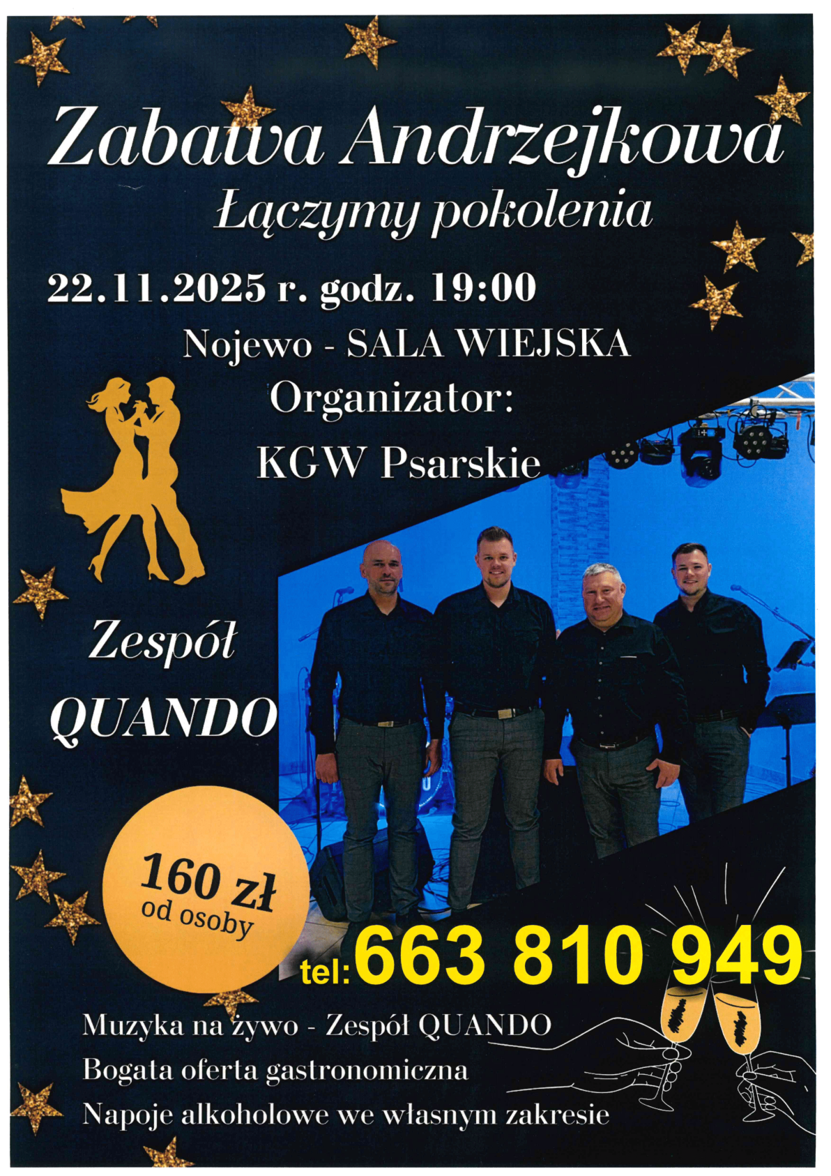 KGW Psarskie zaprasza na&nbsp;Zabawę Andrzejkową