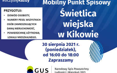 Zdjęcie do Mobilny Punkt Spisowy - Kikowo
