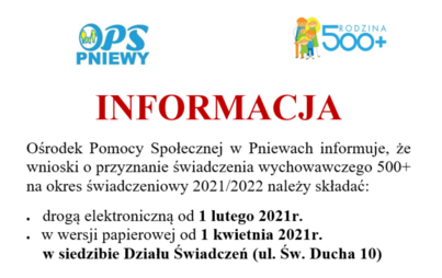 Zdjęcie do Świadczenie wychowawcze 500 plus
