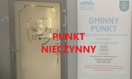 Zdjęcie do Punkt Czyste Powietrze nieczynny