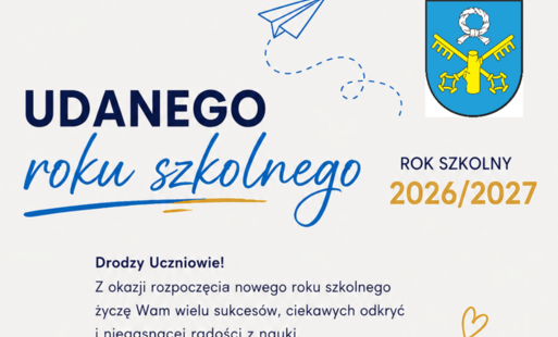 Życzenia Burmistrza z okazji rozpoczęcia roku szkolnego 2026/2027