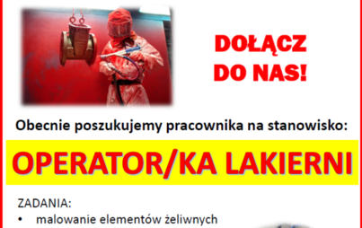Zdjęcie do Operator/ka lakierni