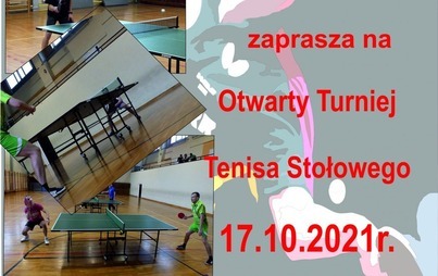 Zdjęcie do Otwarty turniej tenisa stołowego