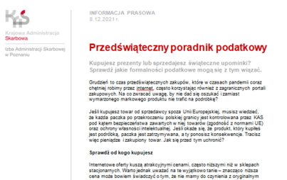 Zdjęcie do Przedświąteczny poradnik podatkowy