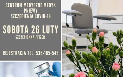 Zdjęcie do Szczepienia COVID-19 w sobotę 26 lutego