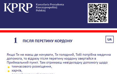 Zdjęcie do Najpotrzebniejsze informacje dla uchodźcow