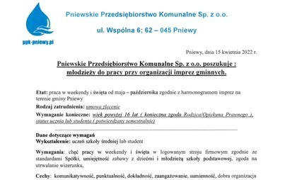Zdjęcie do Praca dla młodzieży