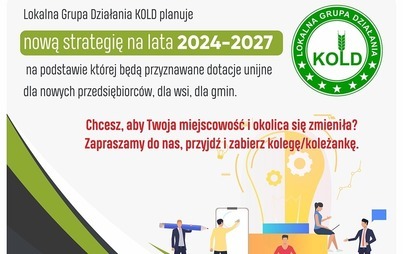 Zdjęcie do LGD KOLD planuje nową Lokalną Strategię Rozwoju 2024-2027
