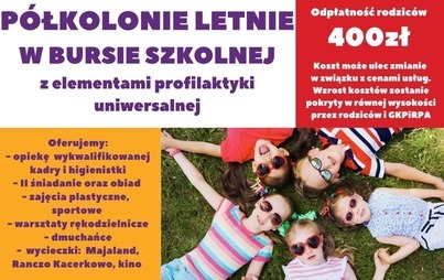 Zdjęcie do P&oacute;łkolonie letnie!