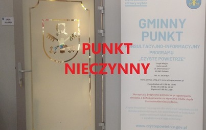 Zdjęcie do Punkt konsultacyjno-informacyjny programu &bdquo;Czyste Powietrze&rdquo; będzie nieczynny.