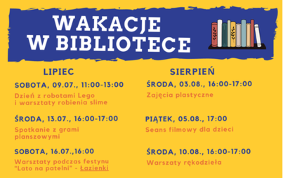 Zdjęcie do Wakacje w Bibliotece