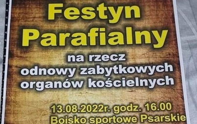 Zdjęcie do Zaproszenie na Festyn Pariafalny