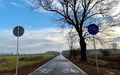 Zdjęcie do Zakończona budowa ścieżki rowerowej