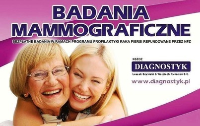 Zdjęcie do Badania Mammograficzne 