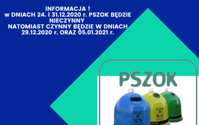 Zdjęcie do Zmiana w funkcjonowaniu PSZOK 
