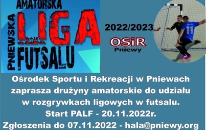 Zdjęcie do Pniewska Amatorska Liga Futsalu - 2022/2023