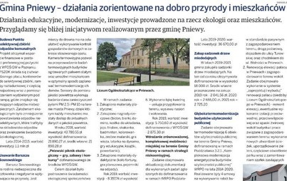 Zdjęcie do EKO Pniewy- stawiamy na ekologię!
