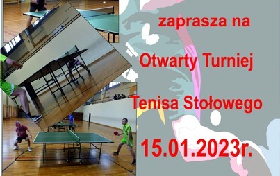 Zdjęcie do Otwarty turniej tenisa stołowego