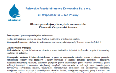 Zdjęcie do Oferta pracy