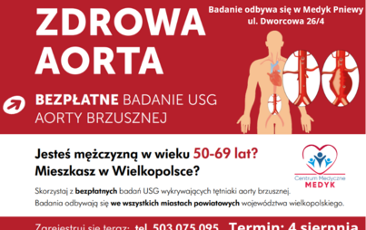 Zdjęcie do Bezpłatne badanie aorty brzusznej w Pniewach