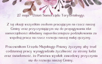 Zdjęcie do Życzenia z okazji Dnia Samorządu Terytorialnego