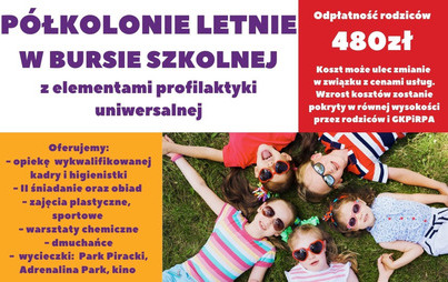 Zdjęcie do P&oacute;łkolonie letnie 2023