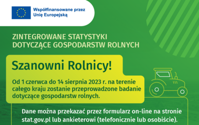 Zdjęcie do Ruszył kolejny etap rolnych badań ankietowych!