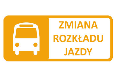 Zdjęcie do ZMIANY GODZIN KURS&Oacute;W AUTOBUS&Oacute;W LINIA nr 22 i 12 oraz nr 25 i 26 