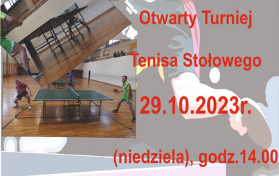 Zdjęcie do Otwarty turniej tenisa stołowego