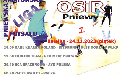 Zdjęcie do XIV Edycja Pniewskiej Amatorskiej Ligi Futsalu