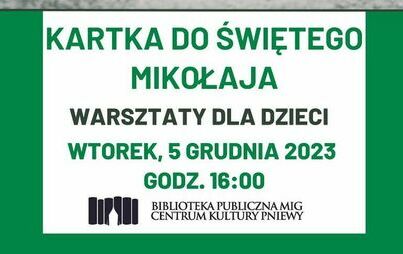 Zdjęcie do Kartka do Świętego Mikołaja