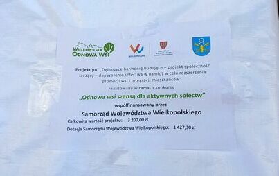 Zdjęcie do DĘBORZYCE HARMONIĘ BUDUJĄCE &ndash; projekt społeczność łączący &ndash; doposażenie sołectwa w namiot w celu rozszerzenia promocji wsi i integracji mieszkańc&oacute;w