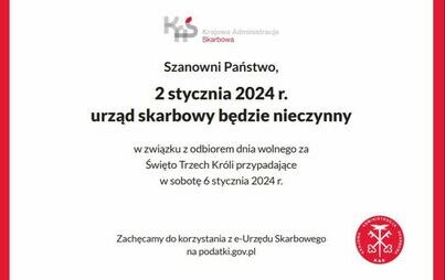 Zdjęcie do Urząd Skarbowy nieczynny