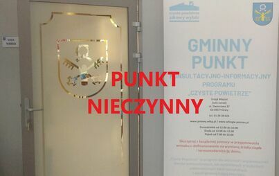 Zdjęcie do Punkt Czyste Powietrze nieczynny