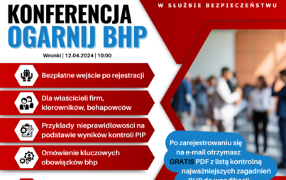 Zdjęcie do Konferencja OGARNIJ BHP