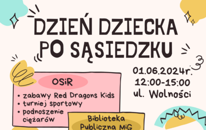 Zdjęcie do Dzień dziecka po sąsiedzku 