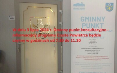 Zdjęcie do Punkt konsultacyjno-informacyjny programu &bdquo;Czyste Powietrze&rdquo; &mdash; zmiana godzin otwarcia