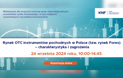 Zdjęcie do Urząd KNF - zaproszenie na webinarium CEDUR dla przedstawicieli instytucji ochrony praw nieprofesjonalnych uczestnik&oacute;w rynku finansowego