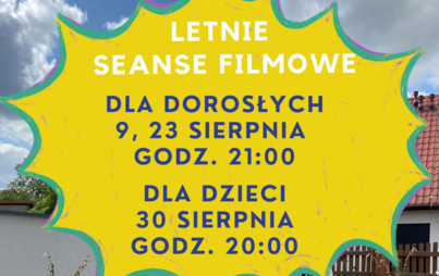 Zdjęcie do 30 sierpnia -letni seans filmowy dla dzieci
