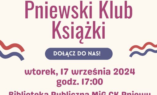Zdjęcie do Pniewski Klub Książki